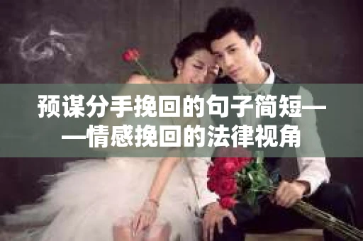 预谋分手挽回的句子简短——情感挽回的法律视角