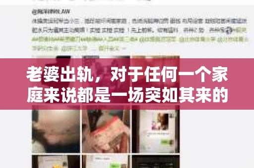 老婆出轨，对于任何一个家庭来说都是一场突如其来的风暴。面对这样的困境，如何挽回婚姻，重拾家庭的和谐，成为了许多人迫切想要了解的问题。今天，我们就来聊聊这个敏感而现实的话题——老婆出轨最好的挽回办法。