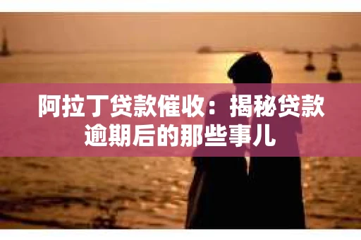 阿拉丁贷款催收：揭秘贷款逾期后的那些事儿