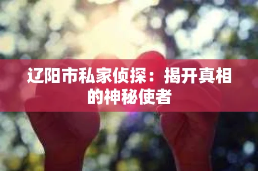 辽阳市私家侦探：揭开真相的神秘使者