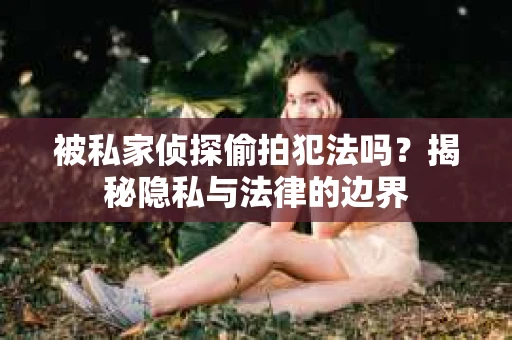 被私家侦探偷拍犯法吗？揭秘隐私与法律的边界