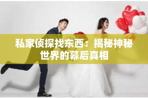 私家侦探找东西：揭秘神秘世界的幕后真相