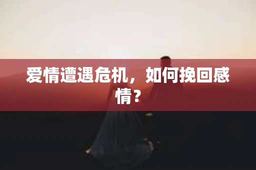 爱情遭遇危机，如何挽回感情？
